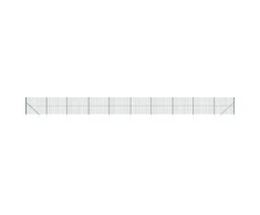 Vielinė tinklinė tvora su smaigais, žalios spalvos, 1,8x25m