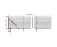 Vielinė tinklinė tvora su smaigais, žalios spalvos, 1,6x25m
