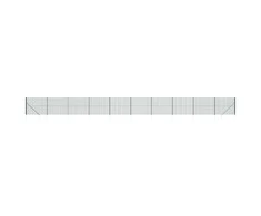 Vielinė tinklinė tvora su smaigais, žalios spalvos, 1,4x25m