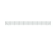 Vielinė tinklinė tvora su smaigais, žalios spalvos, 1,4x25m
