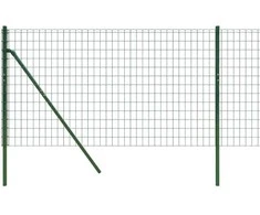 Vielinė tinklinė tvora, žalia, 0,8x25m, galvanizuotas plienas