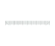Vielinė tinklinė tvora, žalia, 2x25m, galvanizuotas plienas