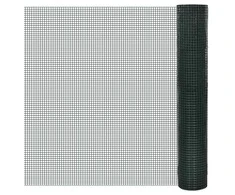 Vielinis tinklas viščiukams su PVC danga, žalias, 25x1m
