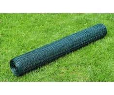 Vielos tinklas, žalias, 25x0,5m, dengtas PVC danga