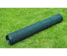 Vielos tinklas, žalias, 25x0,5m, dengtas PVC danga
