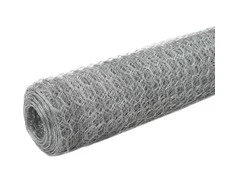 Vielinis tinklas viščiukams, sidabrinis, 25x1,5m, plienas