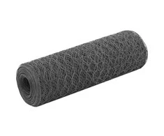 Vielos tinklas viščiukų aptvarui su PVC danga, pilkas, 25x0,5m