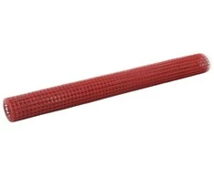 Vielos tinklas su PVC danga, raudonas, 10x1,5m