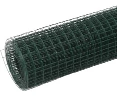 Vielos tinklas su PVC danga, žalias, 10x0,5m