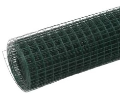 Vielos tinklas su PVC danga, žalias, 10x0,5m