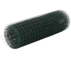 Vielos tinklas su PVC danga, žalias, 10x0,5m