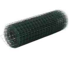 Vielos tinklas su PVC danga, žalias, 10x0,5m