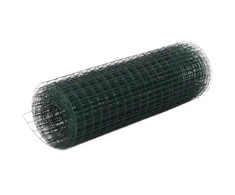 Vielos tinklas su PVC danga, žalias, 25x0,5m