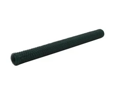 Vielinis tinklas viščiukams su PVC danga, žalias, 25x1,5m