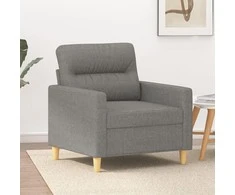 Sofa Krėslas, tamsiai pilkos spalvos, 60cm, audinys