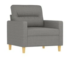 Sofa Krėslas, tamsiai pilkos spalvos, 60cm, audinys