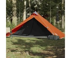 Stovyklavimo palapinė, oranžinė, vienvietė, tipi dizaino