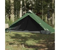 Stovyklavimo palapinė, žalia, vienvietė, tipi dizaino
