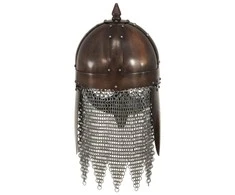 Vikingų kario šalmas, vario, plienas, antikvarinė kopija