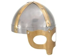 Vikingų šalmas, sidabrinis, plienas, antikvarinė kopija