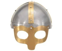Vikingų šalmas, sidabrinis, plienas, antikvarinė kopija