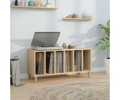 Vinilinių plokštelių spintelė, ąžuolo, 100x38x48cm, mediena