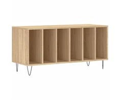 Vinilinių plokštelių spintelė, ąžuolo, 100x38x48cm, mediena
