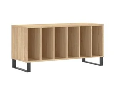 Vinilinių plokštelių spintelė, ąžuolo, 100x38x48cm, mediena