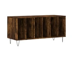 Vinilinių plokštelių spintelė, dūminė, 100x38x48cm, mediena