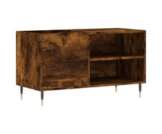Vinilinių plokštelių spintelė, dūminė, 85x38x48cm, mediena