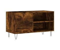 Vinilinių plokštelių spintelė, dūminė, 85x38x48cm, mediena