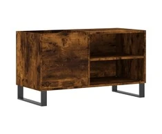 Vinilinių plokštelių spintelė, dūminė, 85x38x48cm, mediena