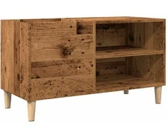 Vinilinių plokštelių spintelė, medienos, 84,5x38x48cm, mediena