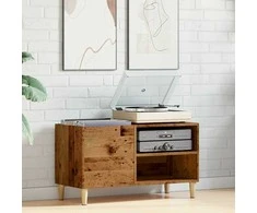 Vinilinių plokštelių spintelė, medienos, 84,5x38x48cm, mediena