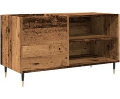 Vinilinių plokštelių spintelė, medienos, 84,5x38x48cm, mediena