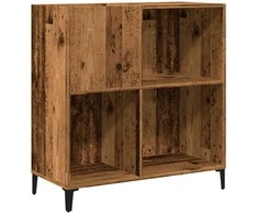Vinilinių plokštelių spintelė, medienos, 84,5x38x89cm, mediena
