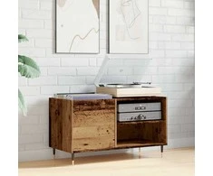 Vinilinių plokštelių spintelė, medienos, 84,5x38x48cm, mediena