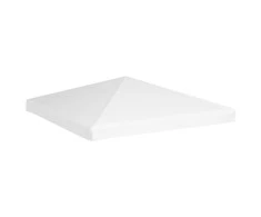 Viršutinis pavėsinės uždangalas, baltos spalvos, 3x3m, 270 g/m²