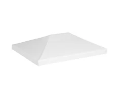 Viršutinis pavėsinės uždangalas, baltos spalvos, 4x3m, 270 g/m²