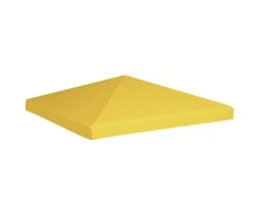 Viršutinis pavėsinės uždangalas, geltonas, 3x3m, 270 g/m²
