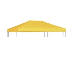 Viršutinis pavėsinės uždangalas, geltonas, 4x3m, 270 g/m²