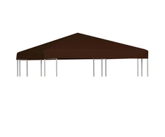 Viršutinis pavėsinės uždangalas, rudas, 3x3m, 310 g/m²