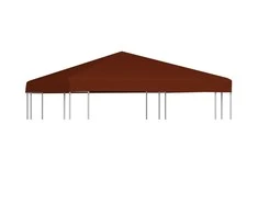 Viršutinis pavėsinės uždangalas, terakota, 3x3m, 310 g/m²