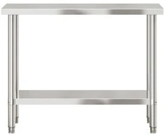 Virtuvės darbastalis, 110x55x85cm, nerūdijantis plienas