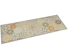 Virtuvės kilimėlis, 45x150cm, aksomas, plaunamas, su rombais