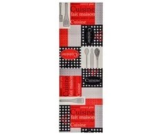 Virtuvės kilimėlis, 45x150cm, plaunamas, su užrašais Cuisine