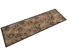 Virtuvės kilimėlis, rudas, 45x150cm, aksomas, plaunamas