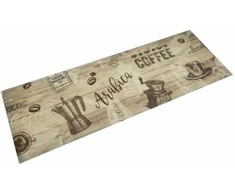 Virtuvės kilimėlis, rudas, 60x180cm, aksomas, plaunamas