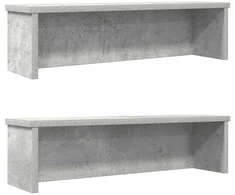 Virtuvės lentynos, sukraunamos, 2 vnt., betono, 60x15x16cm
