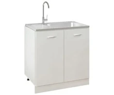 Virtuvės plautuvė su padėklu, sidabrinė, 800x500x155mm, plienas